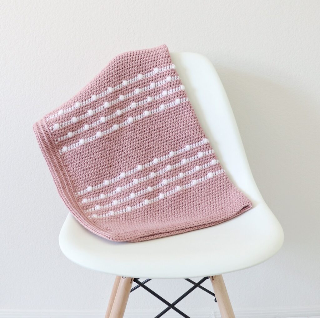 Bubblegum Bliss Polka Dot Blanket