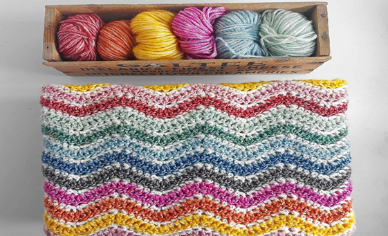 Choosing The Best Yarn for a Crochet Ripple Pattern Baby Blanket