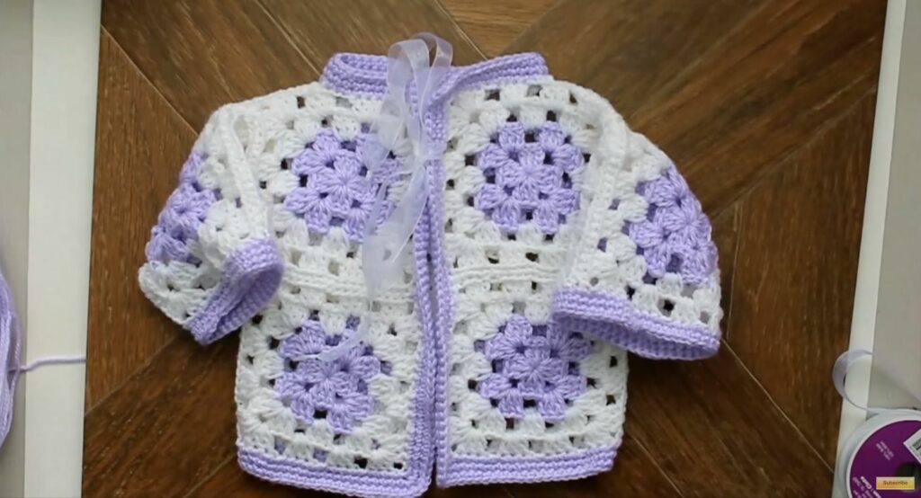 Crochet Granny Square Baby Sweater Pattern