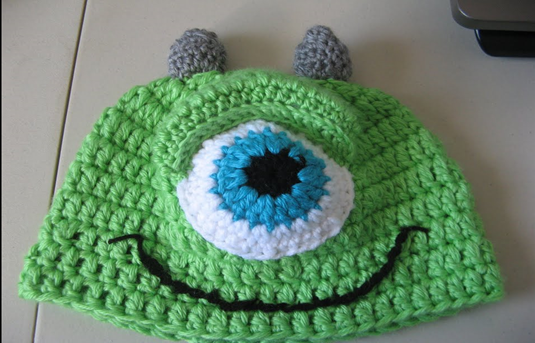 Crochet Monster Baby Beanie Pattern