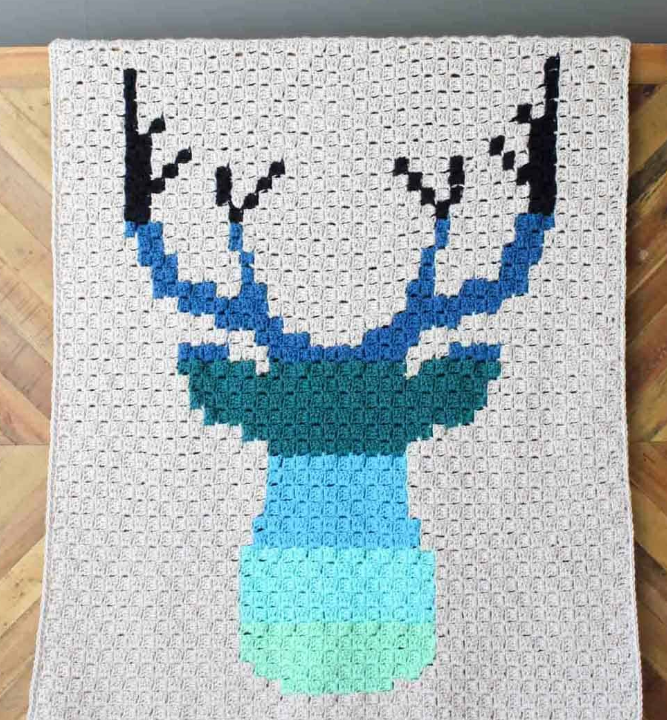 Deer Afghan Baby Blanket