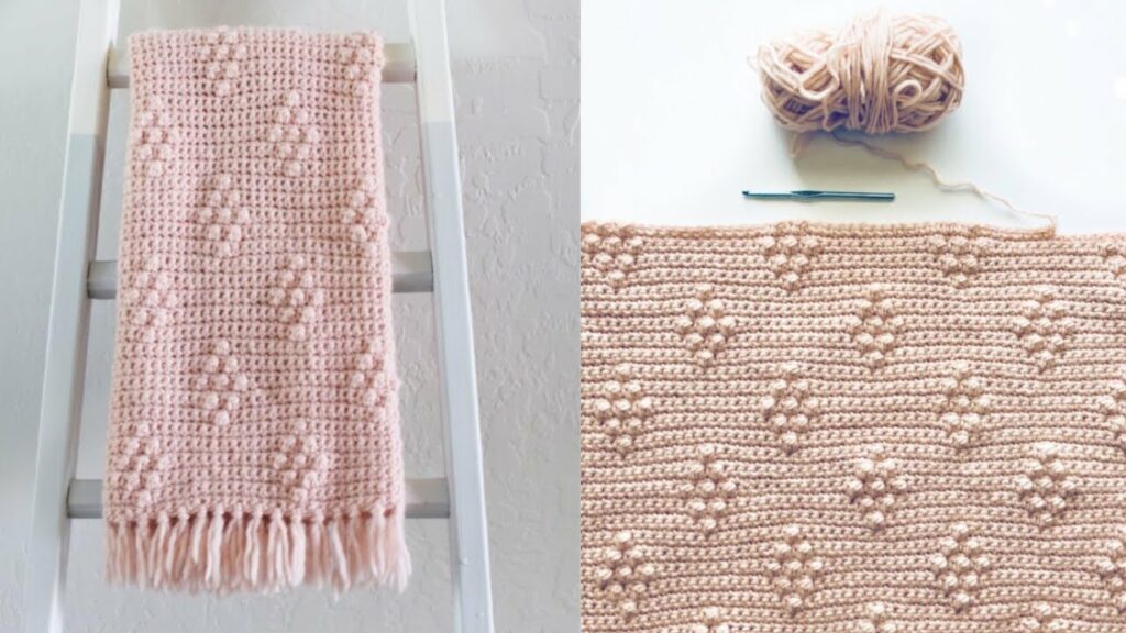 Diamond Berry Crochet Baby Blanket Pattern