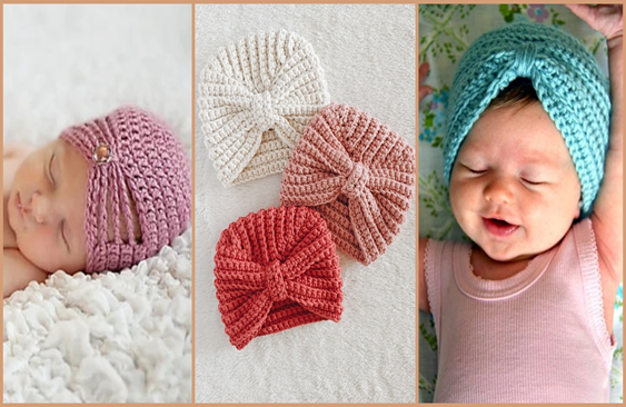 Easy Crochet Baby Turban