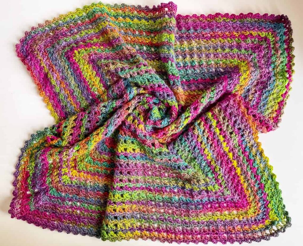 Double Crochet V-Stitch Blanket: Step-by-Step Guide - Nasty Women Get