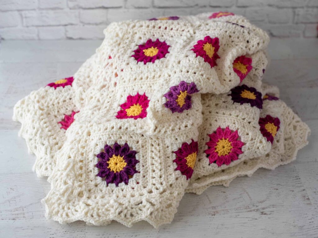 How Long Does It Take to Make the Crochet Flower Blanket?