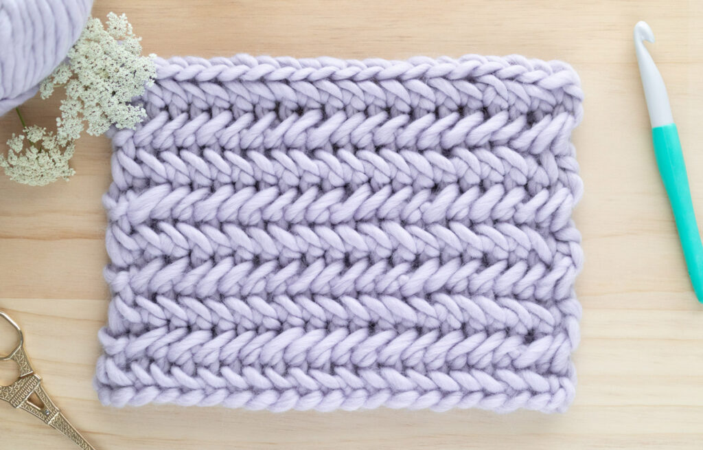 How to Craft a Herringbone Double Crochet Stitch