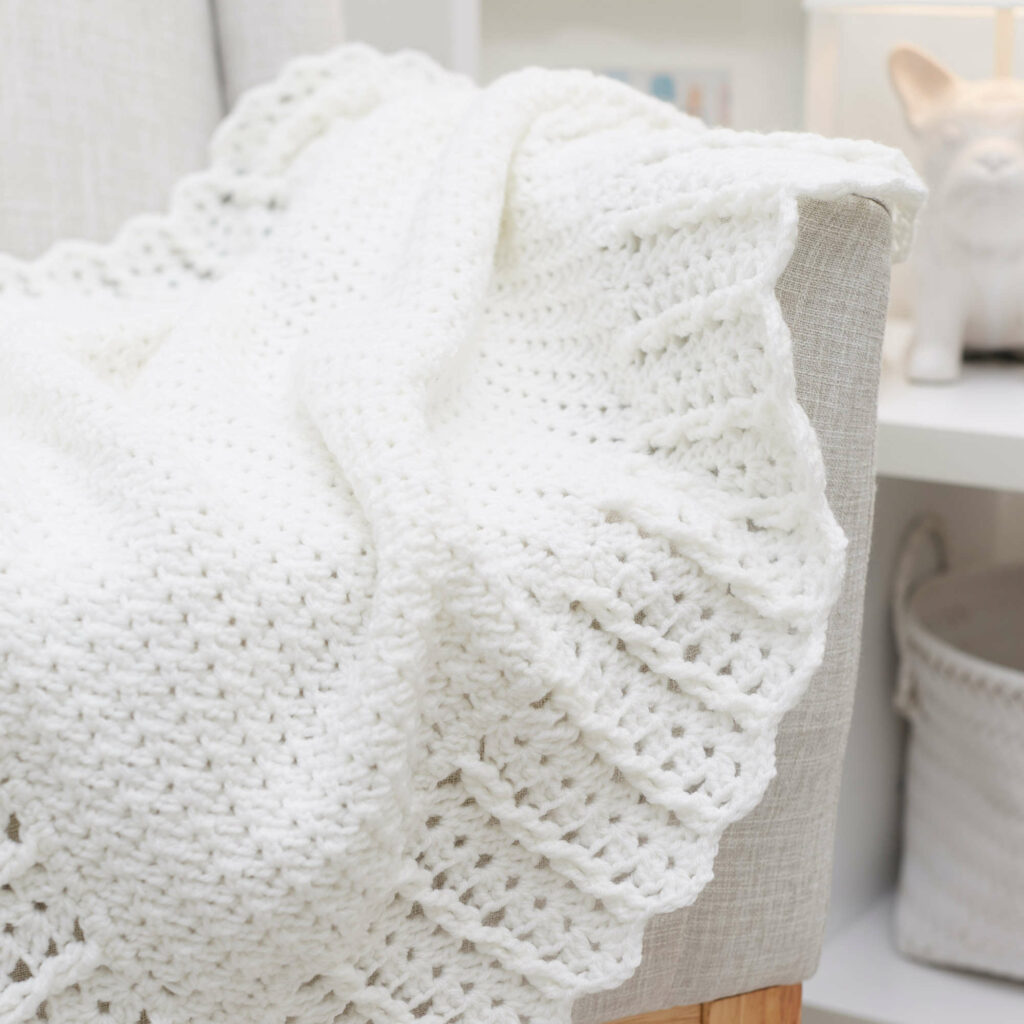 Lacy Crochet Baby Blanket Pattern