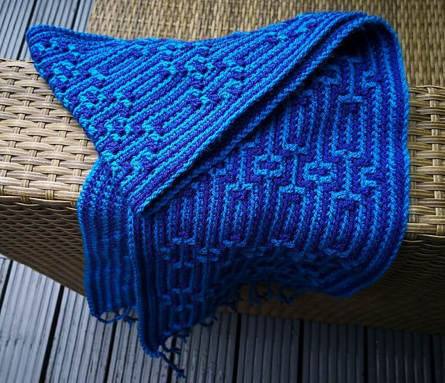Mosaic Crochet Scarf