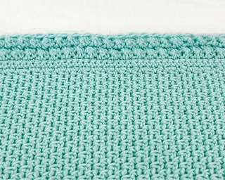 Moss Stitch Crochet Baby Blanket Pattern