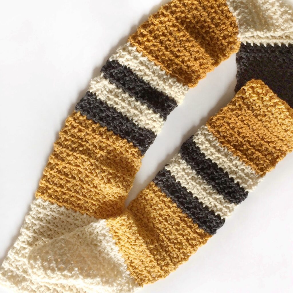 Moss Stitch Crochet for Scarf