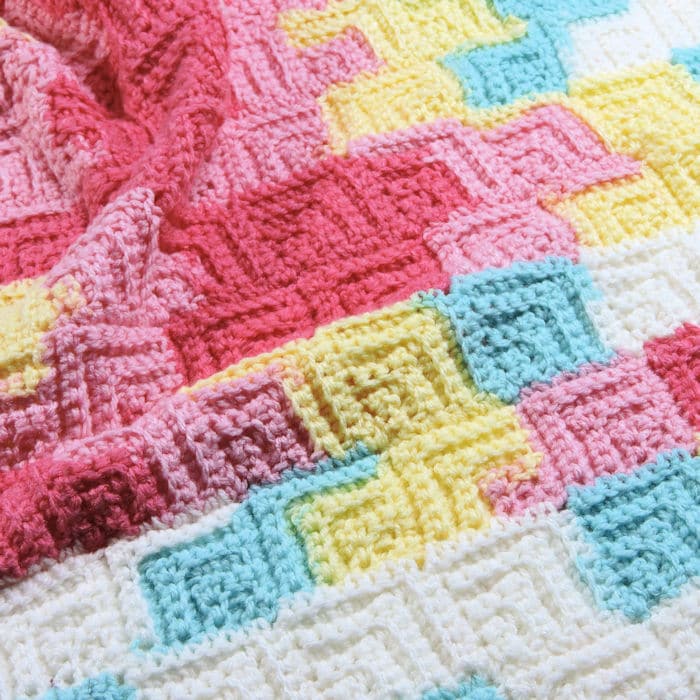 Patchwork Crochet Baby Blanket Pattern
