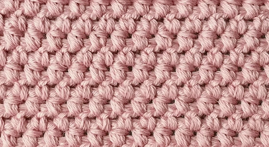 Pink Half Double Crochet Plaid Baby Blanket