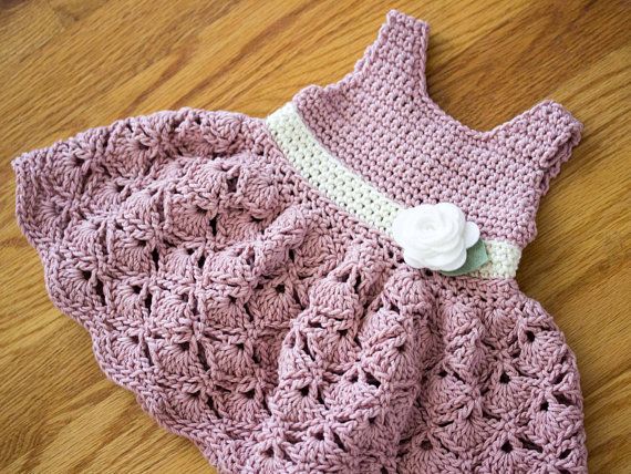 Shell Sundress Crochet Baby Dress Pattern