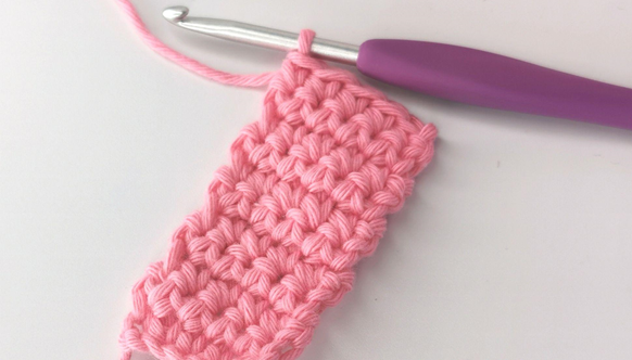Single Crochet Pink Plaid Baby Blanket Pattern