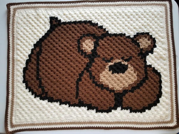 Sleeping Bear Baby Blanket