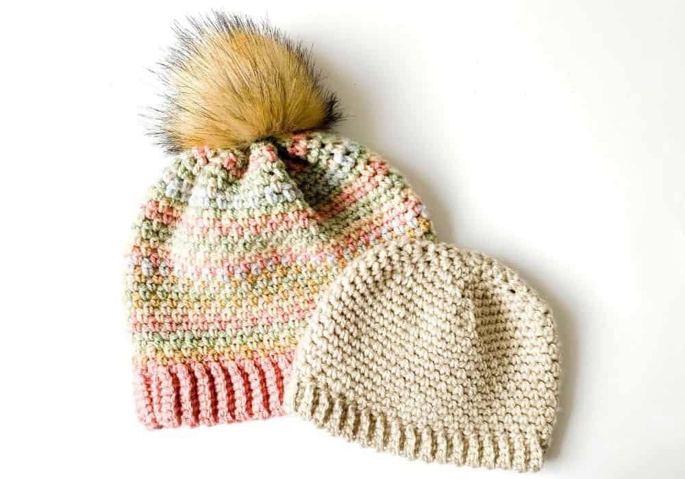 Speckled Moss Stitch Hat