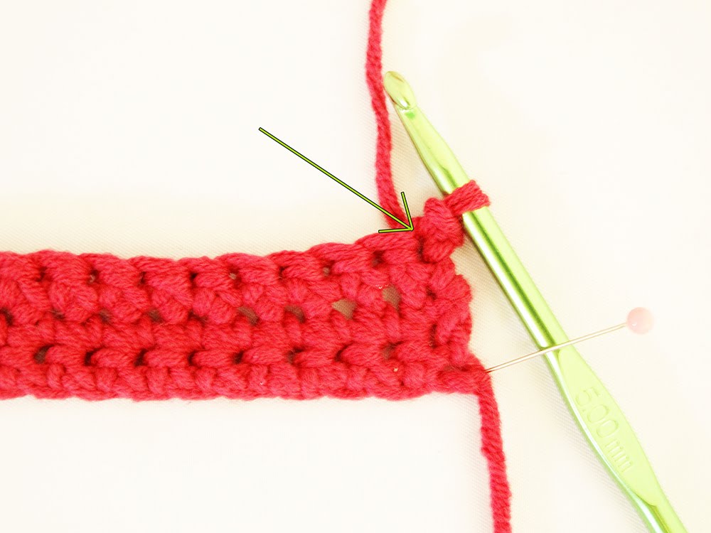 Step 5- Making Bobble Stitch in Each Row