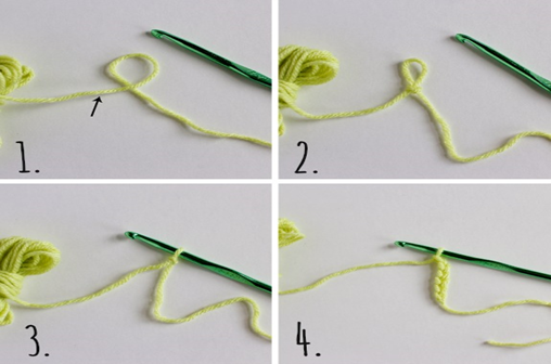 Steps To Make a Chain Stitch