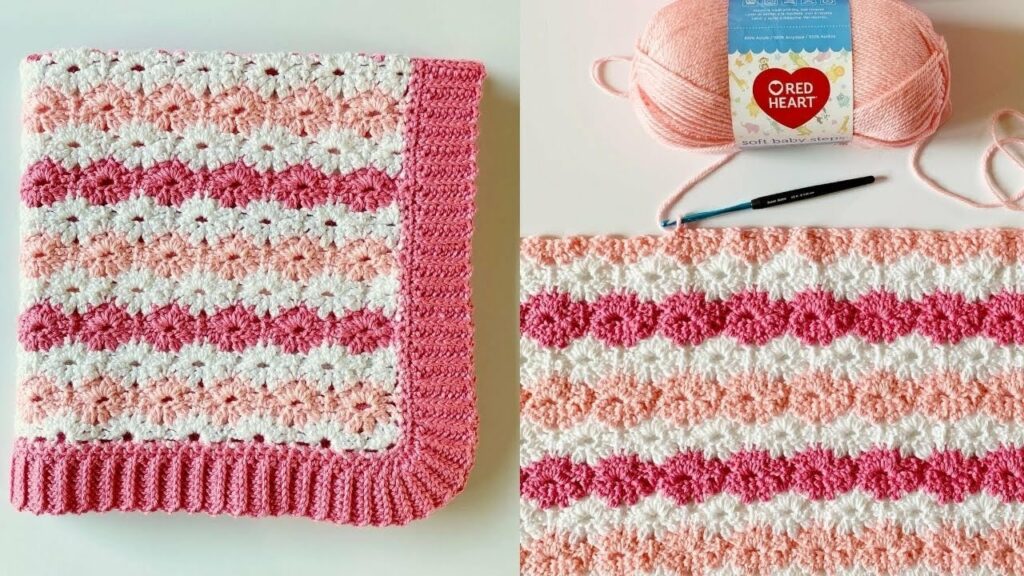 Steps to Make a Petal Stitch Crochet Baby Blanket