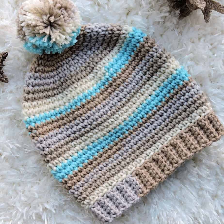 Striped Slouch Hat