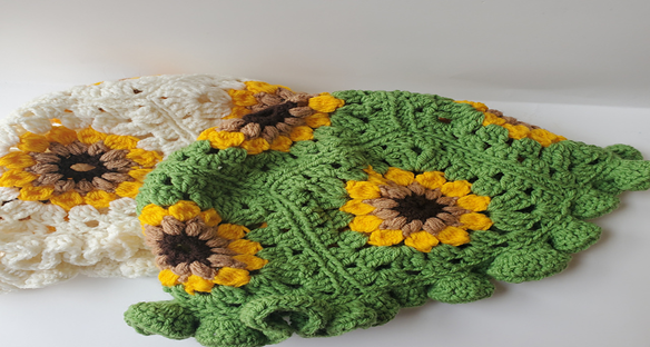 Sunflower Looking Hat Crochet Pattern
