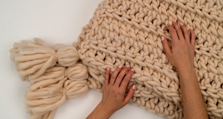 Super Chunky Ribbed Blanket Tassel Pattern