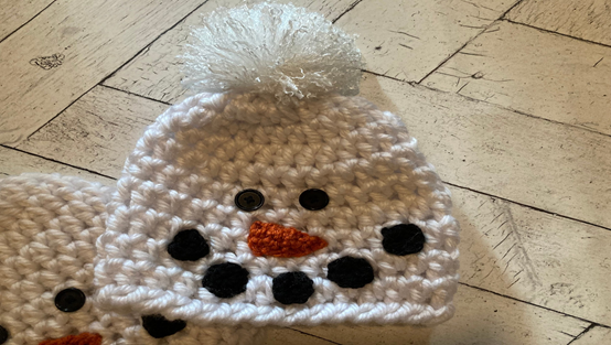 Textured Crochet Snowman Hat Pattern