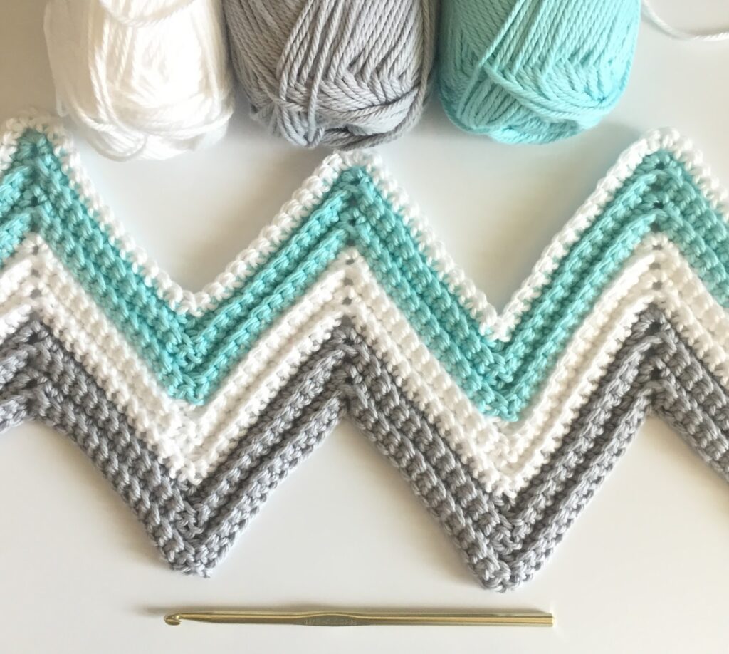 The Beauty of Single Crochet Chevron Pattern