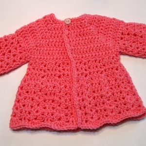 Top Down Crochet Baby Sweater
