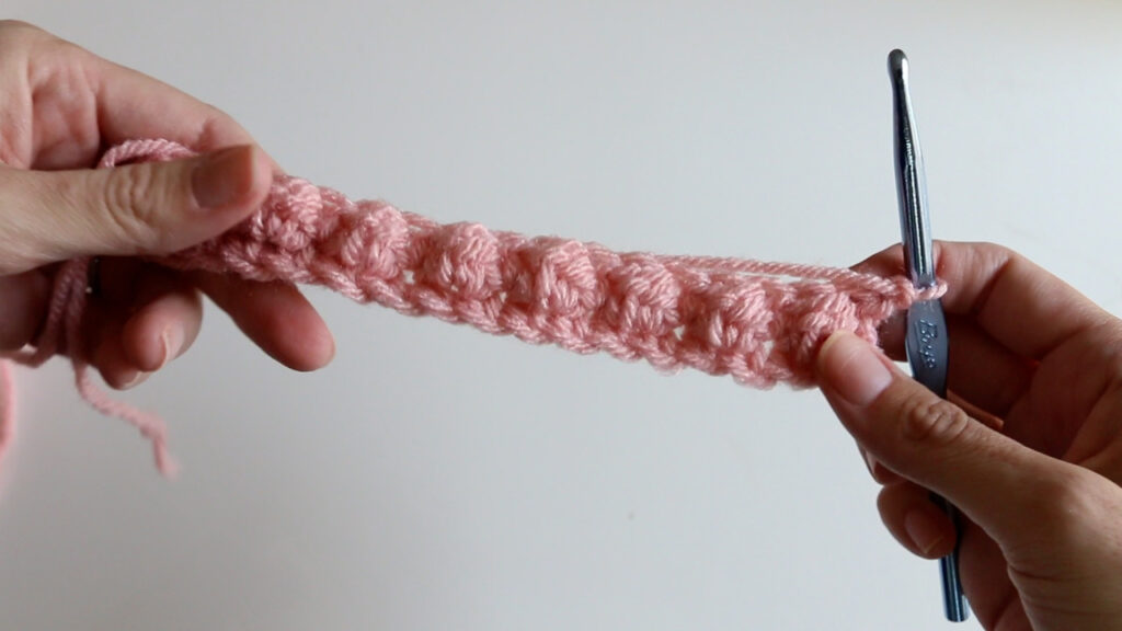 Working the Crochet Berry Stitch