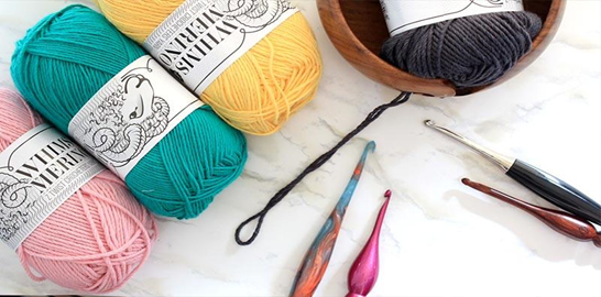 materials for Crocheting Shell Border