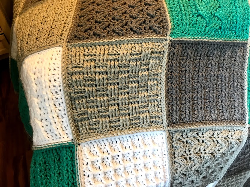 Basket Weave Crochet Throws