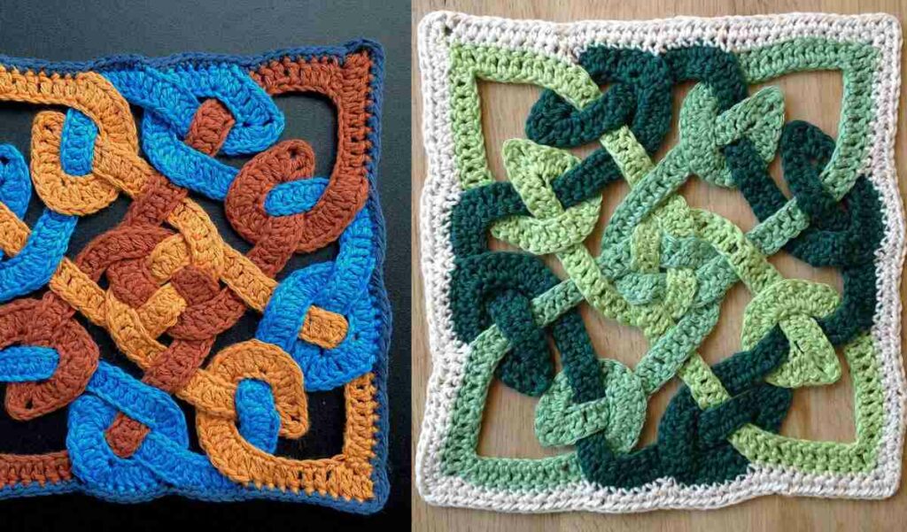 Celtic Knot Crochet Throws