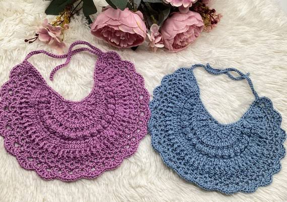 Circular-Shaped Crocheted Baby Bib