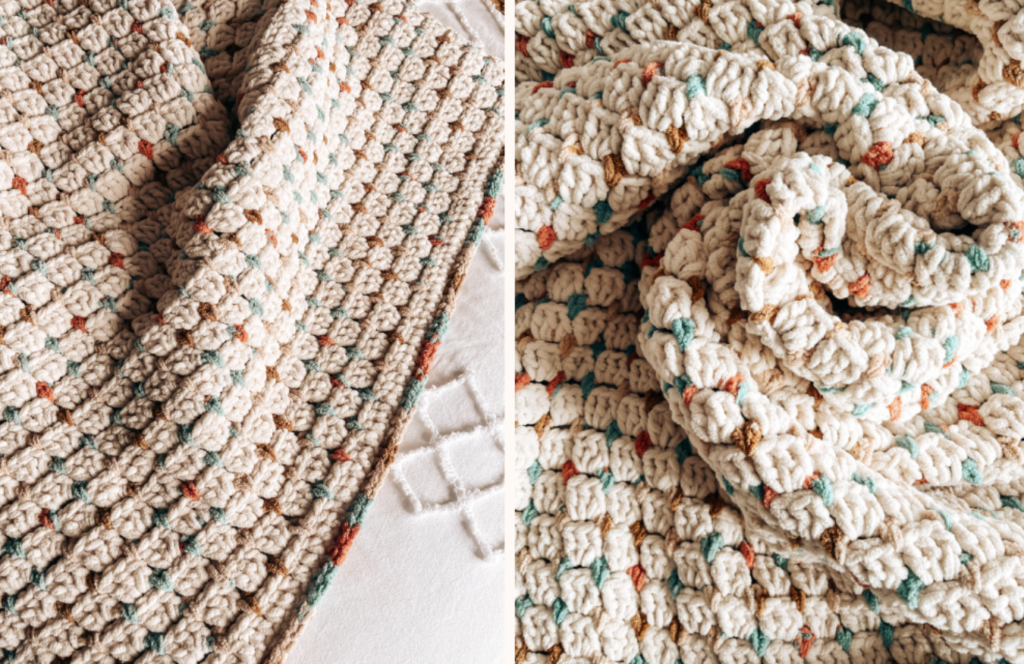 Cloudy and Chunky Baby Crochet Blanket Pattern