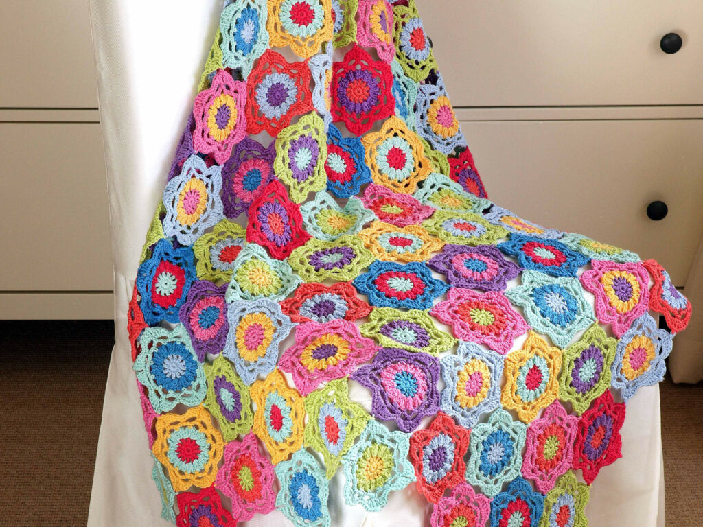 Floral Bloom Crochet Throws