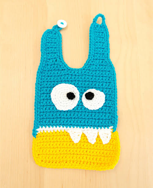 Monster Crocheted Baby Bib Ideas