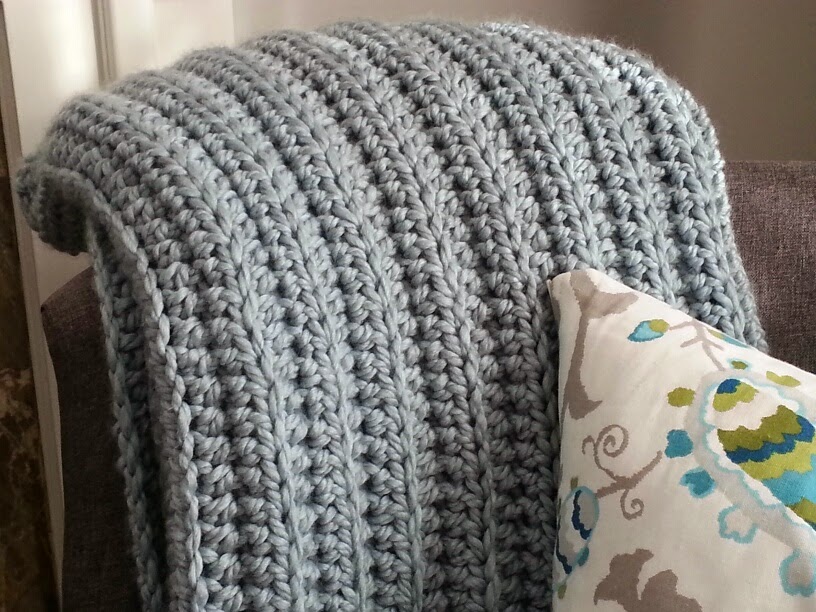 Ribbed Chunky Blanket Pattern