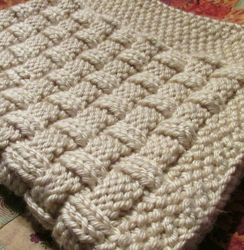 Basketweave Baby Blanket