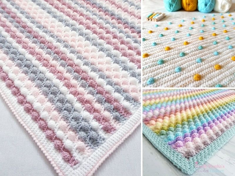 Bobble Stitch Baby Blanket