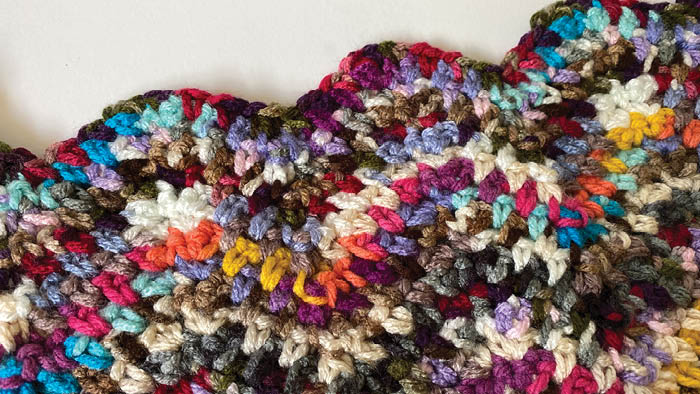 Chevron Crochet Moss Stitch