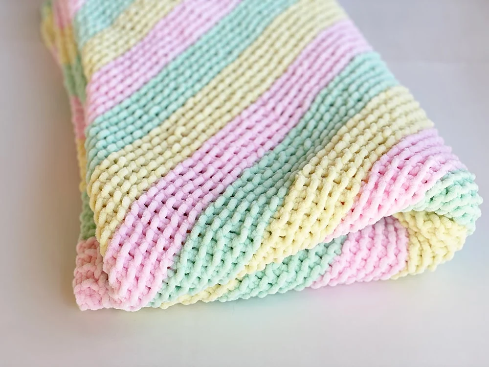 Corner to Corner Baby Blanket