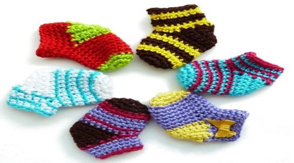 Crochet Christmas Cupcake Socks