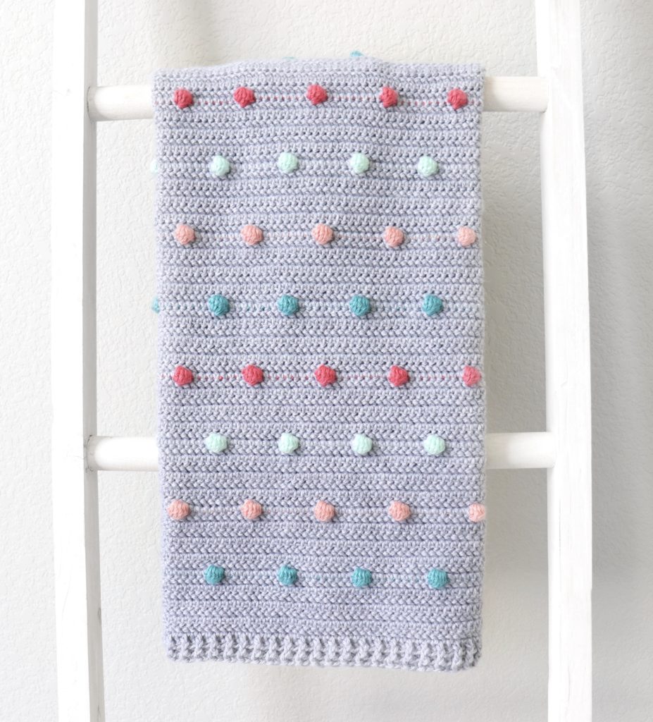 Crochet Colorful Polka Dots Baby Blanket