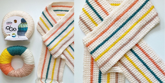 Crochet O'GO First Blush Scarf