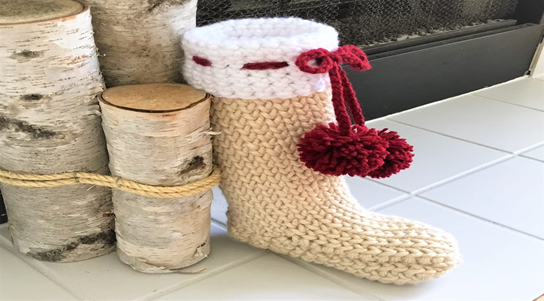 Farmhouse Crochet Christmas Stockings