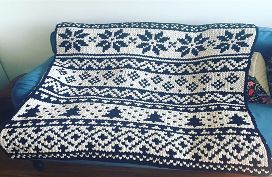 Scandinavian Christmas Blanket