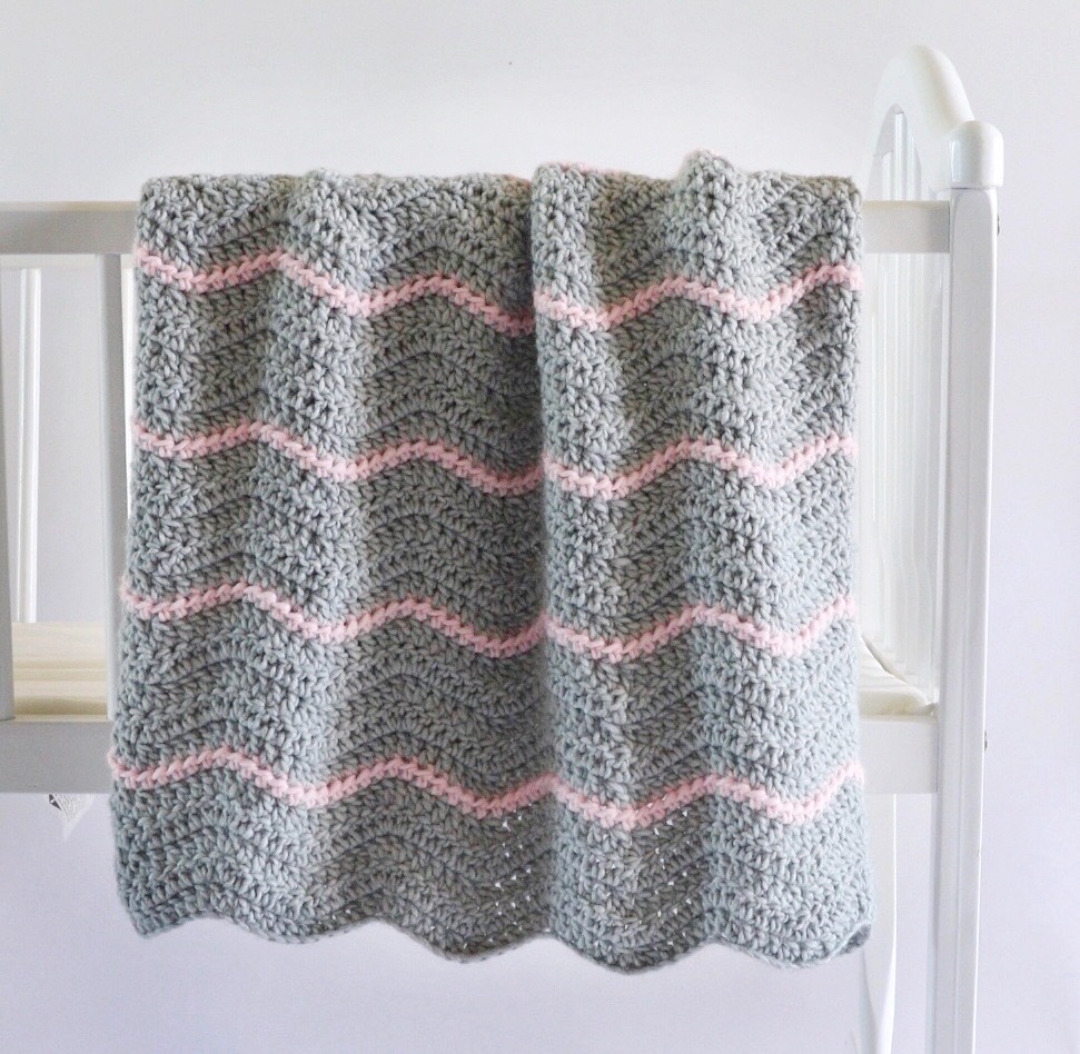 Striped Ripple Baby Blanket