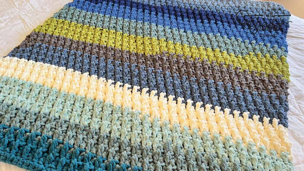 Textured Stripes Baby Blanket