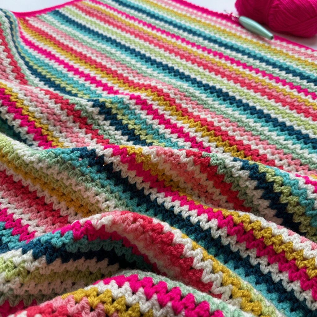 V-Stitch Baby Blanket